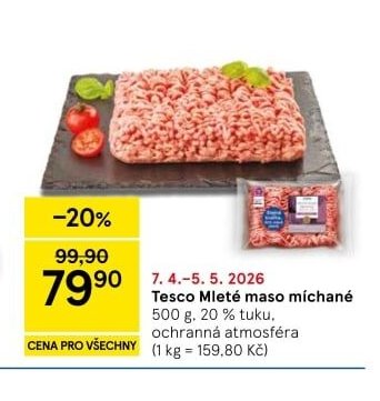 Tesco Mleté maso míchané