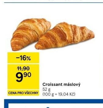 Croissant máslový
