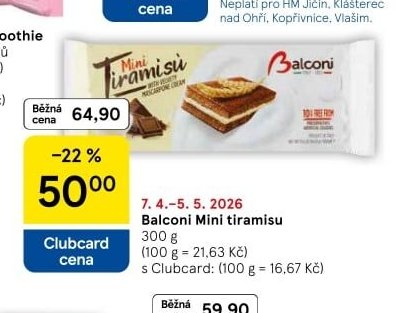 Balconi Mini tiramisu