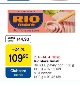 Rio Mare Tuňák