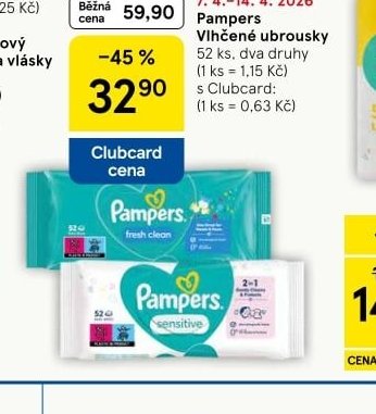 Pampers Vlhčené ubrousky