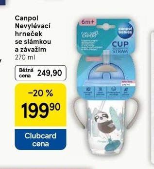 Canpol Nevlévací hrneček se slámkou
