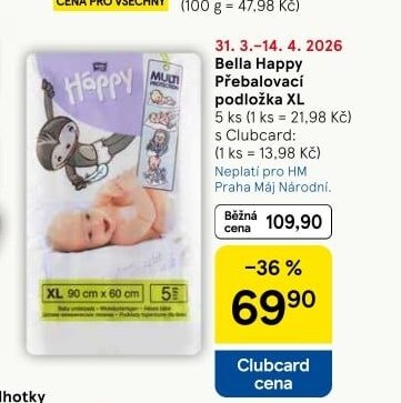 Bella Happy Přebalovací podložka XL