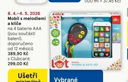 Mobil s melodiemi a klíče