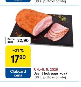 Uzený bok paprikový