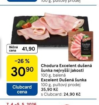 Chodura Excelent dušená šunka nejvyšší jakosti