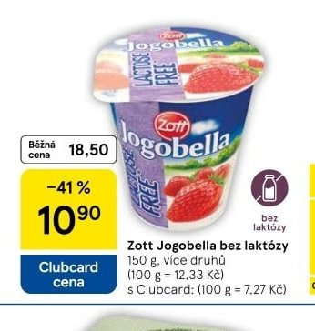 Zott Jogobella bez laktózy