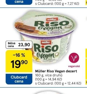 Müller Riso Vegan dezert