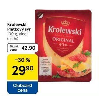 Krolewski Plátkový sýr