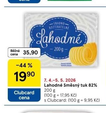 Lahodné Směsný tuk 82%