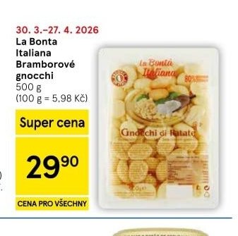 La Bonta Italiana Bramborové gnocchi