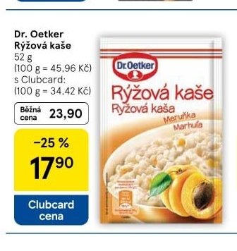 Dr. Oetker Rýžová kaše