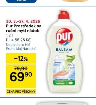 Pur Prostředek na ruční mytí nádobí