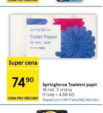 Springforce Toaletní papír