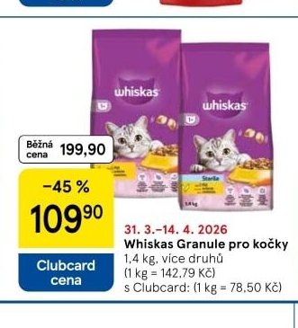 Whiskas Granule pro kočky