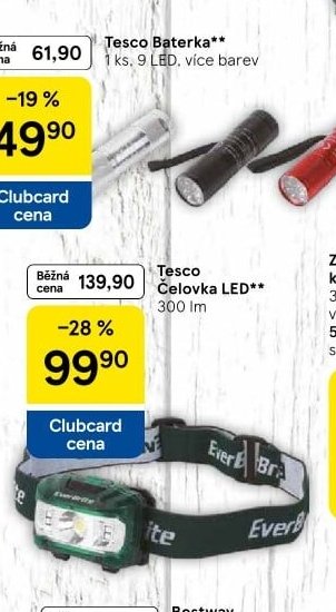 Tesco Čelovka LED