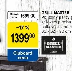 GRILL MASTER Pojízdný párty gril