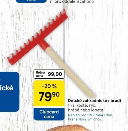Dětské zahradnické nářadí