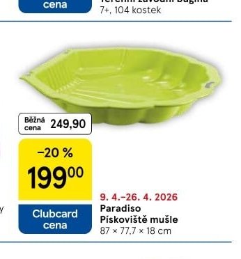 Paradiso Pískoviště mušle