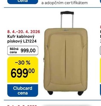 Kufr kabinový pískový LZ1224