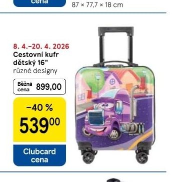 Cestovní kufr dětský 16