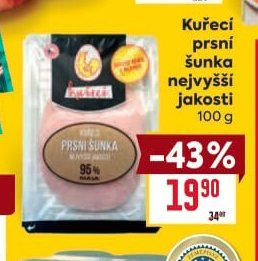 Kuřecí prsní šunka nejvyšší jakosti