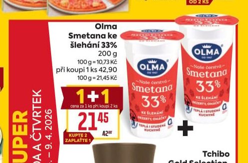 Olma Smetana ke šlehání 33%