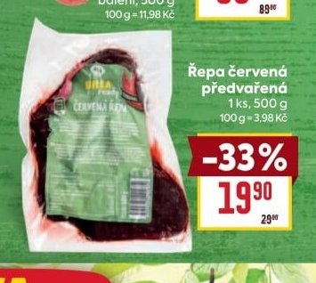 Řepa červená předvařená