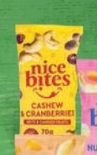 Nice Bites Cashew & Cranberries