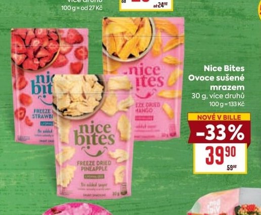 Nice Bites Ovoce sušené mrazem
