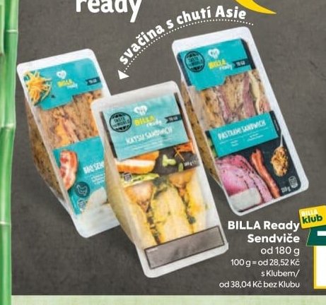 BILLA Ready Sendviče