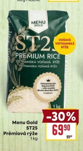 Menu Gold ST25 Prémiová rýže