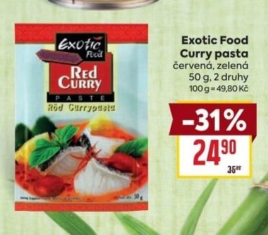 Exotic Food Curry pasta