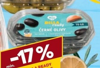 BILLA ready Černé olivy