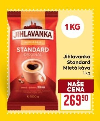 Jihlavanka Standard Mletá káva