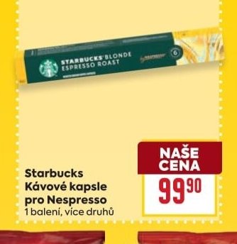Starbucks Kávové kapsle pro Nespresso