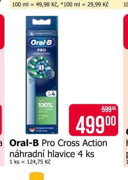 Oral-B Pro Cross Action náhradní hlavice 4 ks