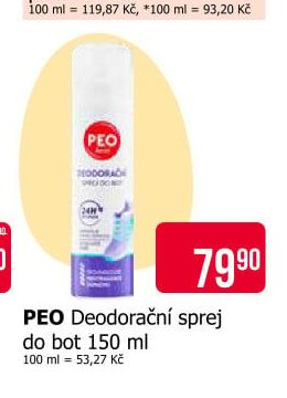 PEO Deodorační sprej do bot 150 ml