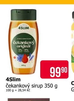 4Slim čekankový sirup 350 g