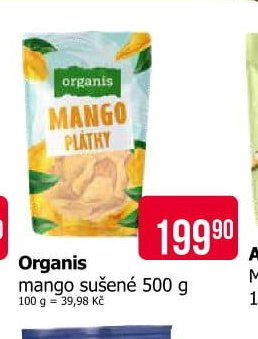 Organis mango sušené 500 g