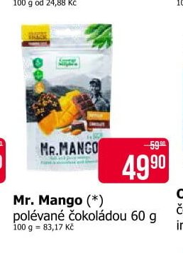 Mr. Mango (*) polévané čokoládou 60 g