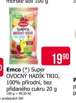 Emco (*) Super OVOCNÝ HADÍK TRIO 20 g