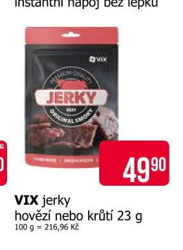 VIX jerky hovězí nebo krůtí 23 g
