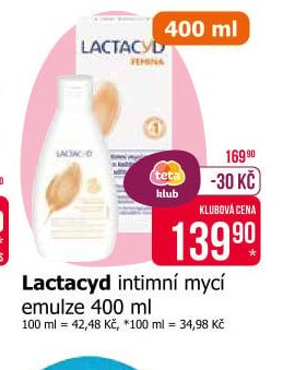 Lactacyd intimní mycí emulze 400 ml