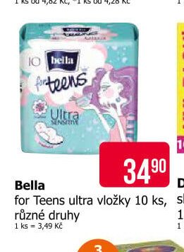 Bella for Teens ultra vložky 10 ks, různé druhy