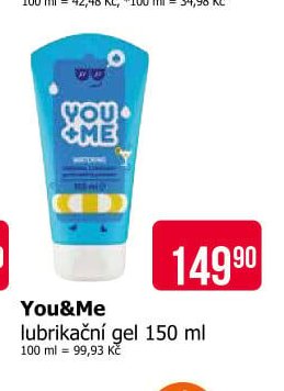 You&Me lubrikační gel 150 ml