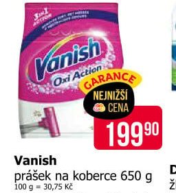 Vanish prášek na koberce 650 g