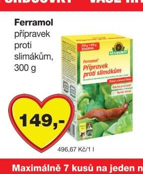 Ferramol přípravek proti slimákům