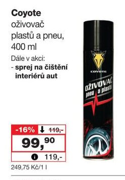 Coyote oživovač plastů a pneu