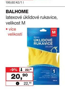BALHOME latexové úklidové rukavice